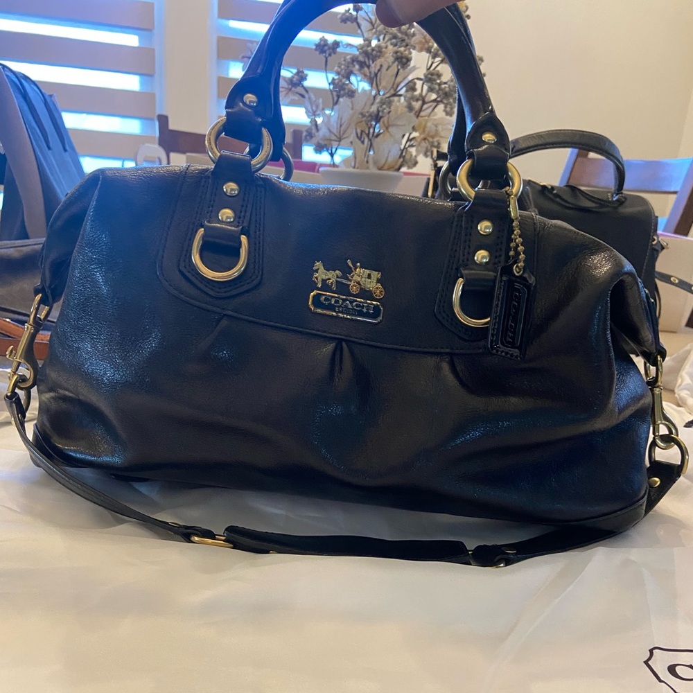 Coach Madison Sabrina Black Bag